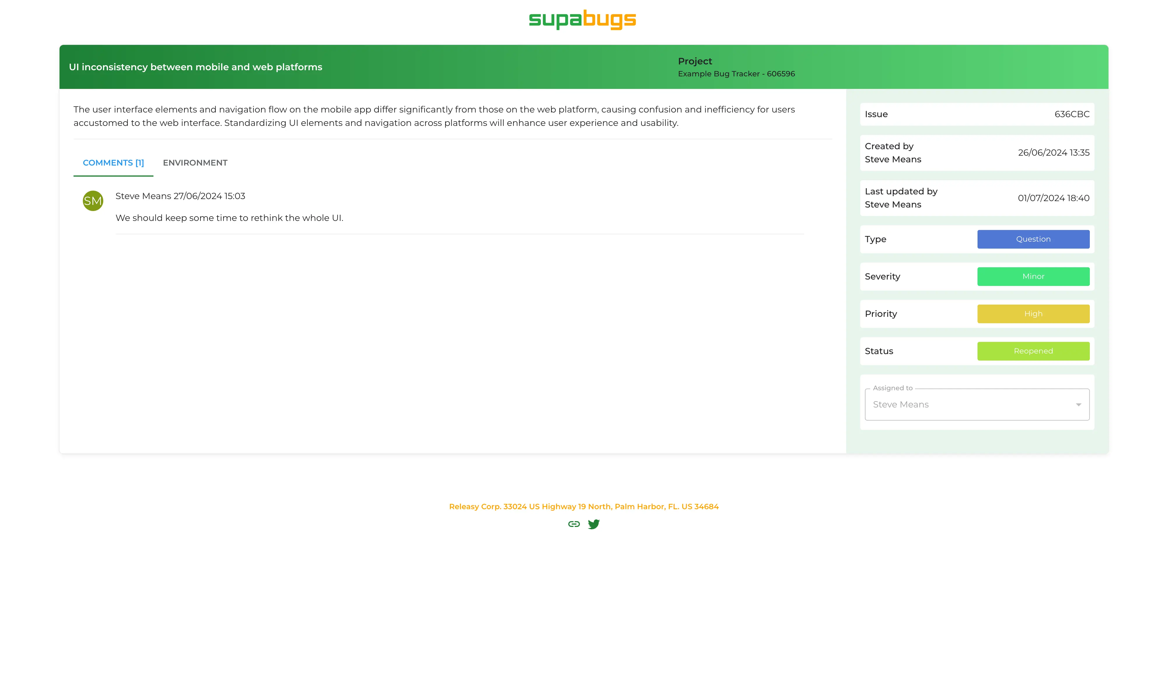 Share a single issue with one click.
